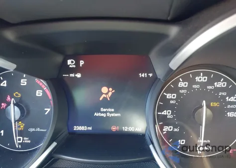 2022 Alfa Romeo Stelvio Veloce Ti Awd из США, поврежденный, VIN ZASPAKBN0N7D26354